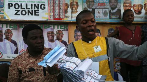 Nigeria counts votes as nation awaits election outcome