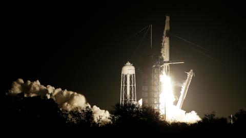 SpaceX launches rocket carrying new Dragon capsule