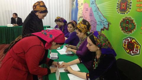 Turkmenistan leader certain to win third term in presidential polls