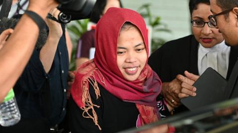 Malaysia drops murder charge against Indonesian woman in Kim Jong-nam case