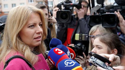 Slovakia set to elect anti-graft lawyer as first female president