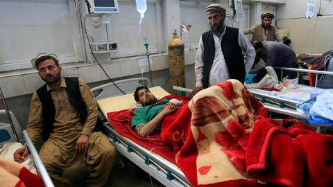 Double blast in Afghanistan kills at least three