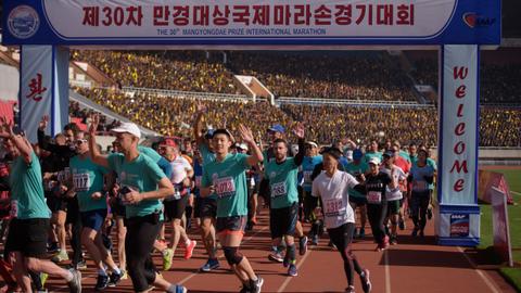 Tourist numbers double at North Korea marathon