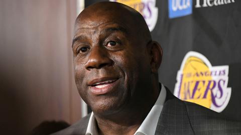 Magic Johnson steps down as Los Angeles Lakers chief