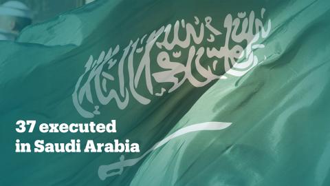 Saudi Arabia executes 37 people