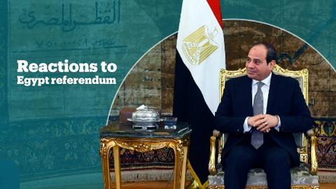 What do people think about the outcome of the Egypt referendum?