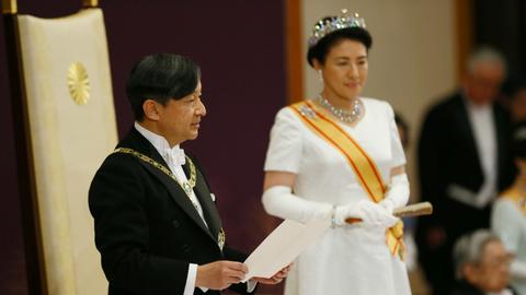 Japan's Emperor Naruhito pledges to work as symbol of the people