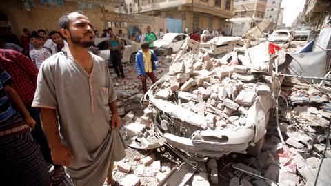 Saudi-led air strikes kill at least six in Yemen