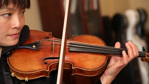 Recovered 236-year-old violin plays music once again