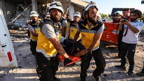 Undeterred, Syria's White Helmets say they will continue rescue work