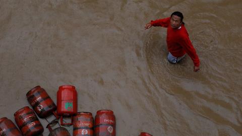 Floods, landslides leave scores dead across Nepal, India