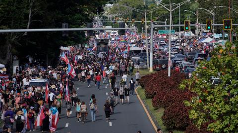 Massive protests in Puerto Rico for governor's resignation