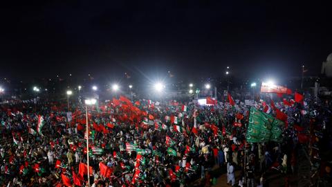 Pakistan opposition parties hold protest rallies against PM Khan