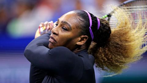 Serena routs Sharapova to reach US Open second round