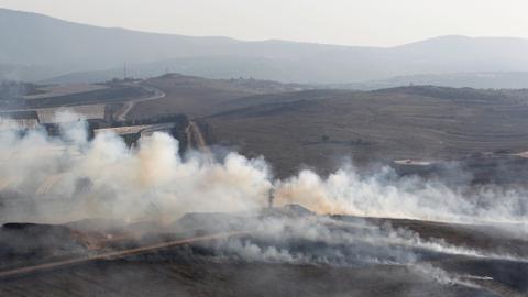Israel and Hezbollah exchange fire along Lebanese border