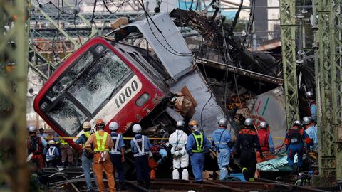 Collision between truck and train kills one, injures at least 34 in Japan