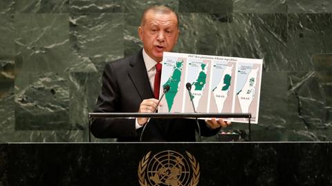 President Erdogan trends on Twitter after UN speech