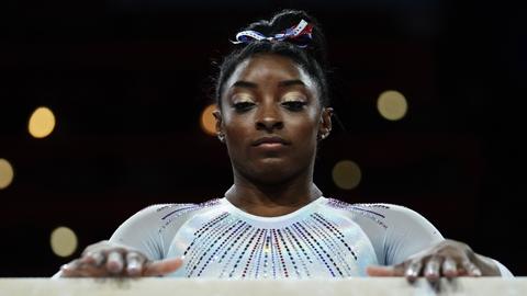 Biles claims record fifth all-around gymnastics world title
