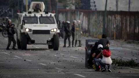 Venezuelan protests against Maduro leave two students dead