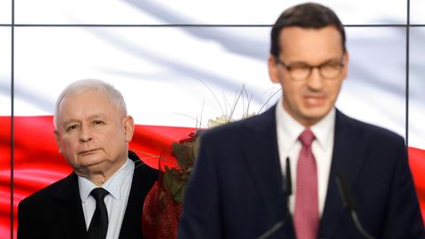 Poland's ruling party declares victory in divided nation