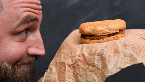 Old McDonald's: Aussie mates show off burger bought in 1995