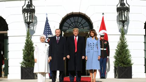 Turkish President Erdogan meets his US counterpart in Washington