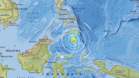 Tsunami warning issued after 6.8 quake off Philippines coast