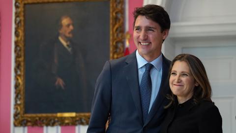 Canada’s Trudeau names new Cabinet, Freeland is deputy PM