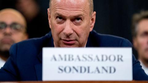 The US ambassador to the EU’s bombshell impeachment testimony
