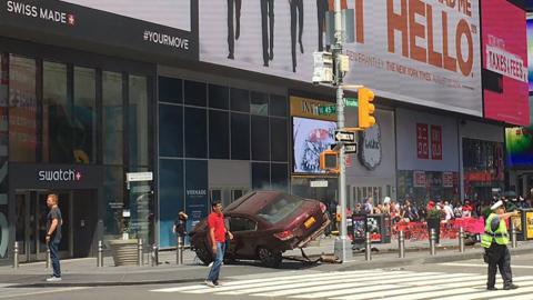 Car crashes into pedestrians in New York
