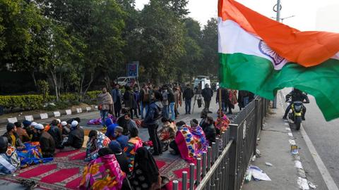 Suspected Hindu nationalist opens fire at Delhi student demo