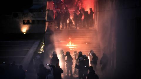 Greece votes for austerity amid protests