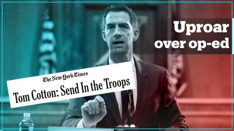 Anger over New York Times ‘Send in the Troops’ op-ed