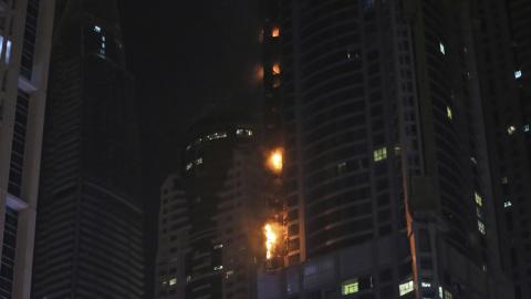Fire engulfs 86-storey Dubai skyscraper