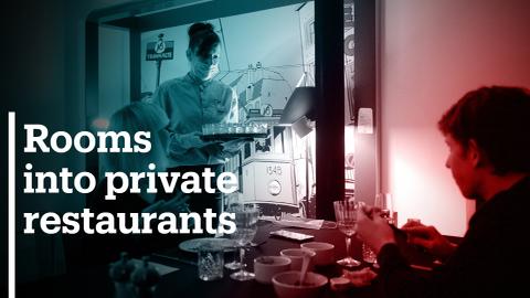 Brussels hotel rooms transform into private restaurants