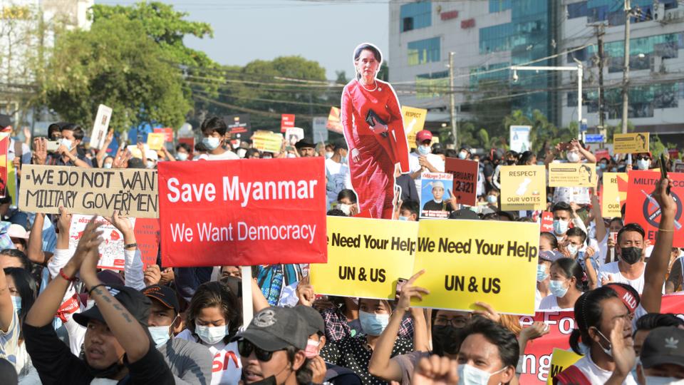 Anti Coup Protesters Back On Myanmar Streets After Deadly Day