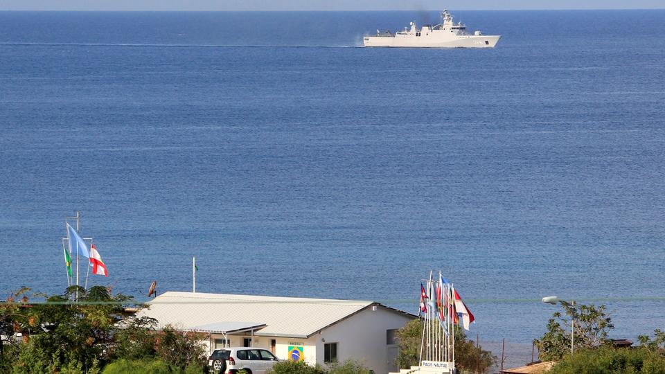 This file photo shows the base for UN peacekeepers of the United Nations Interim Force in Lebanon (UNIFIL) in Naqoura, near the Lebanese-Israeli border, southern Lebanon. on November 11, 2020.