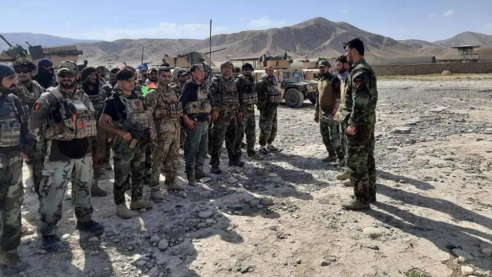 Afghan Commandos arrive to reinforce the security forces in Faizabad the capital of Badakhshan province, after Taliban captured neighborhood districts of Badakhshan recently, July 4, 2021.