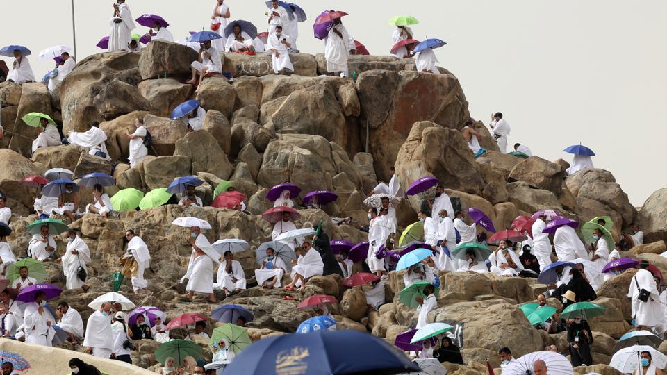 Pilgrims ascend Mount Arafat in high point of this year's Hajj