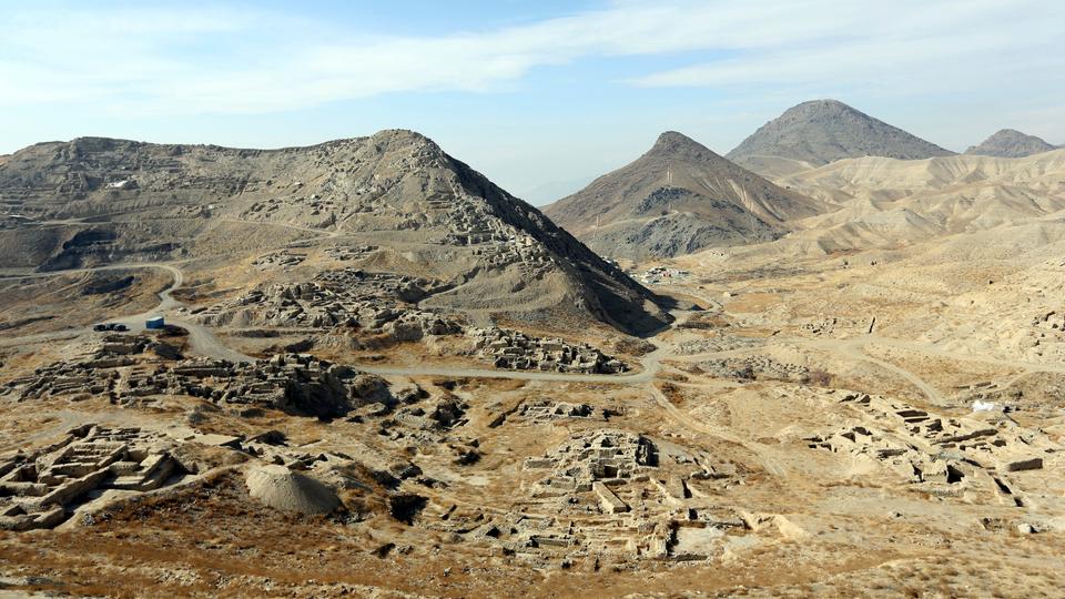 A general view of Mes Aynak valley, some 40 kilometers (25 miles) southwest of Kabul, Afghanistan, January 18, 2015.