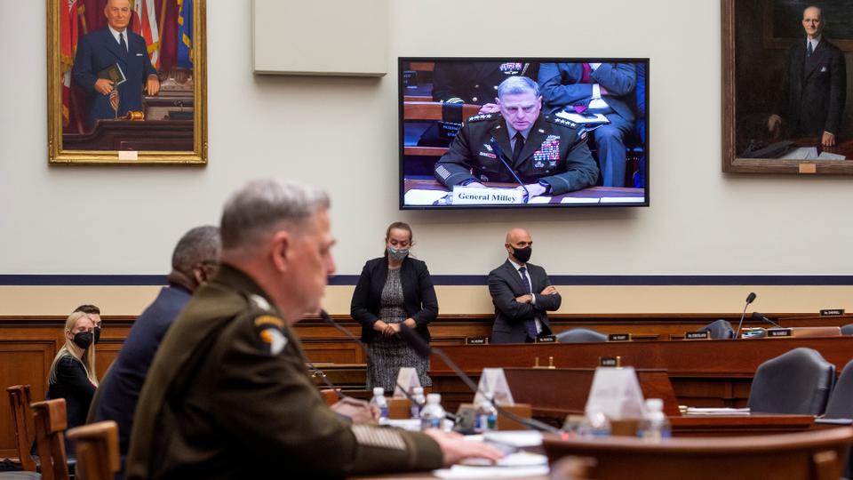 US military chiefs respond to questions during a House Armed Services Committee hearing on 