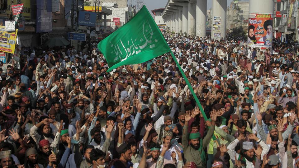 The demonstrators began marching towards the capital Islamabad on Wednesday after negotiations with the government failed.