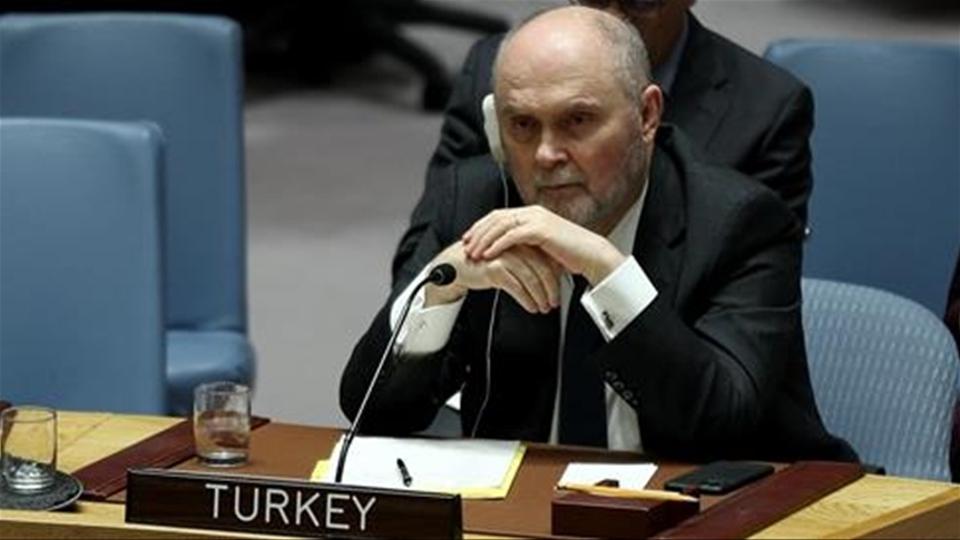 Feridun Sinirlioglu, Turkish Permanent Representative to the United Nations, rebutted a Chinese diplomatic claim that  Turkey was responsible for falling water levels in Northern Syria.