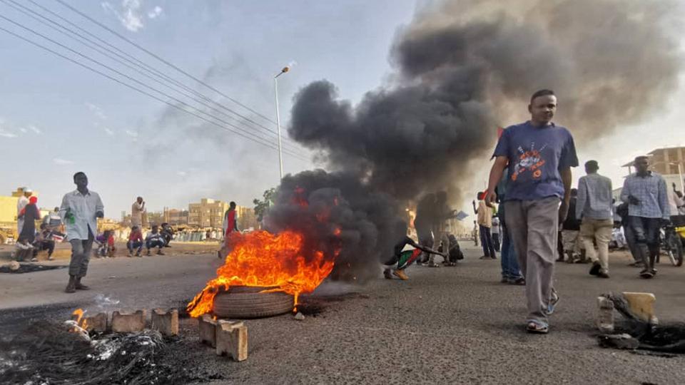 Hundreds of protesters gathered in the capital Khartoum and its twin cities of Omdurman and Khartoum-North.