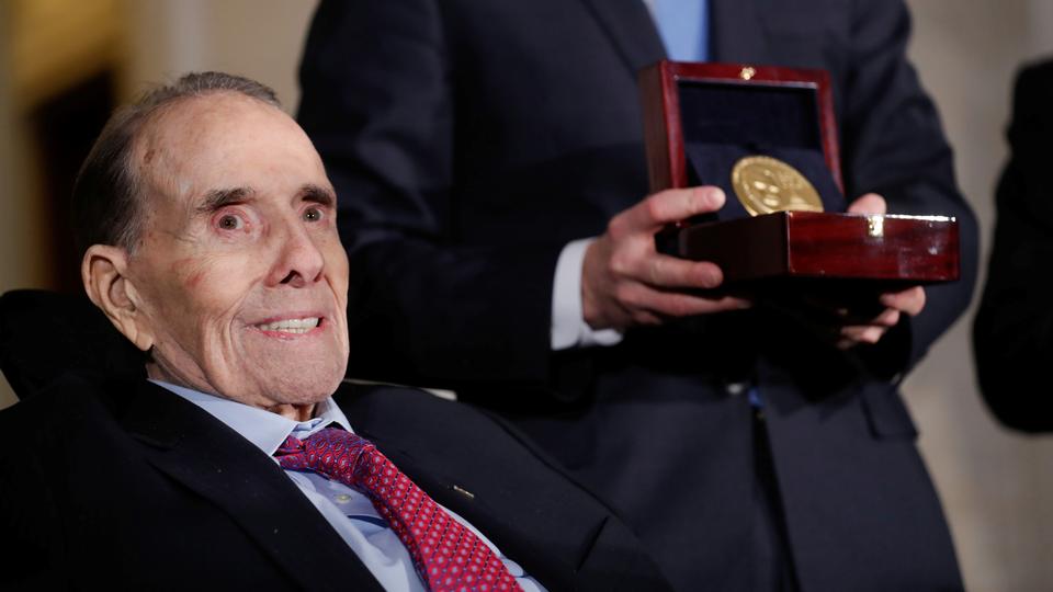 Veteran US lawmaker and World War II hero Bob Dole died in his sleep on December 5, 2021 [File]