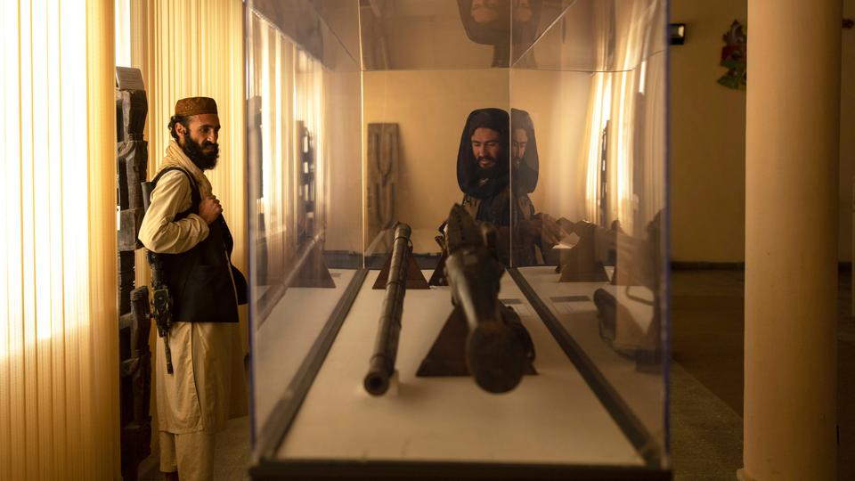 Taliban fighters who once destroyed irreplaceable pieces of Afghanistan's national heritage are now the guards and visitors of the country's national museum.