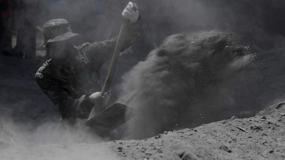 The disaster swallowed entire homes and vehicles, blanketing villages like Curah Kobokan in grey ash and leaving residents terrified of returning home.