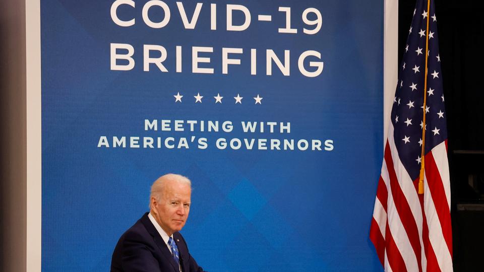 Biden warns that despite ramping up testing capacity, it's still not enough as tens of millions are still unvaccinated.