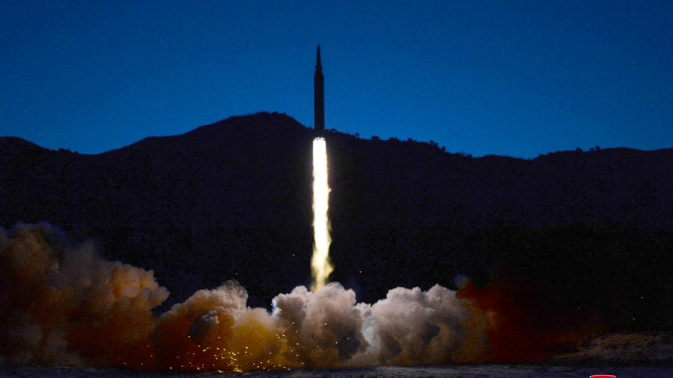 A missile was launched during what state media report is a hypersonic missile test at an undisclosed location in North Korea.