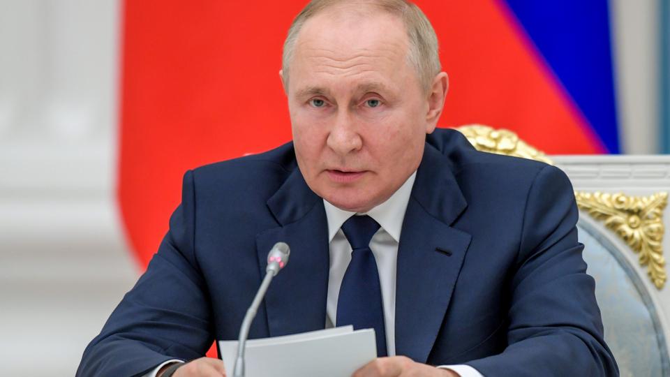 Delivering one of his strongest speeches since he sent troops to Ukraine, Putin spoke against 